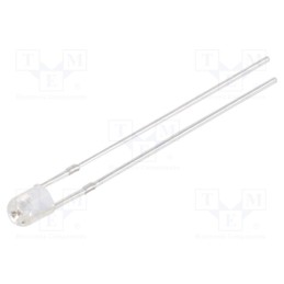 1 pcs x OPTOSUPPLY - OSY5PA3761B-12V - LED, 3mm, yellow, 1560÷2180mcd, 60°, Front: convex, 15V, -30÷85°C