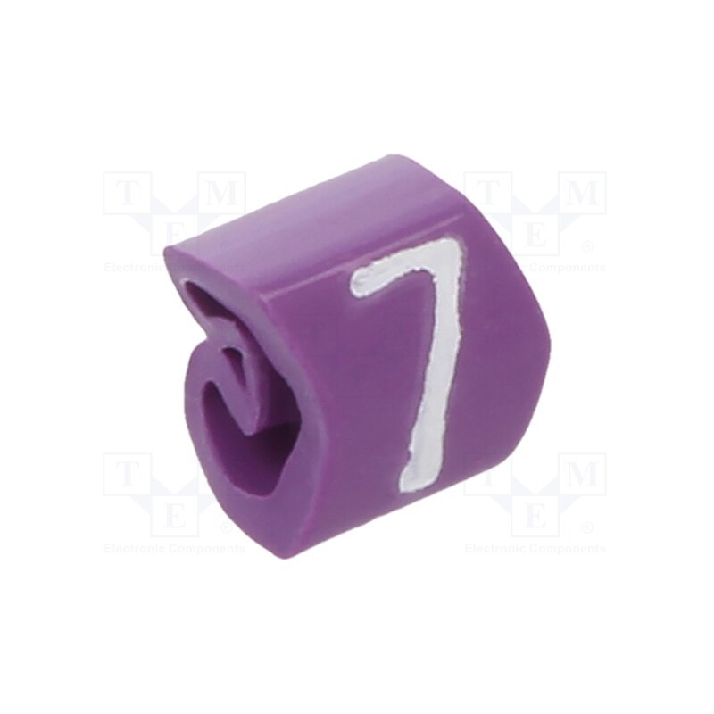 200 pcs x WEIDMu00dcLLER - CLI C 02-3 VI/WS 7 MP - Markers, Marking: 7, 1.3÷3mm, PVC, violet, -30÷80°C, leaded, CLI C