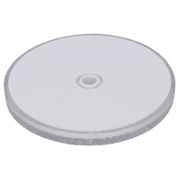 Round white reflector, screwed on, 60mm