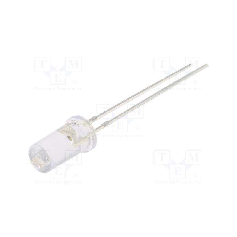 1 pcs x OPTOSUPPLY - OSPPD25T51A - LED, 5mm, green, 2180÷3000mcd, 50°, Front: flat, 2.7÷3.4V, -30÷85°C