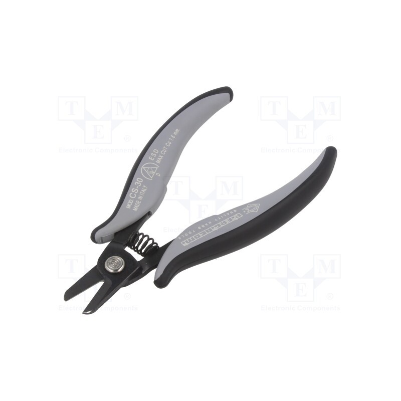 1 pcs x PIERGIACOMI - CS 30D - Pliers, cutting,miniature, ESD, 144mm, with small chamfer