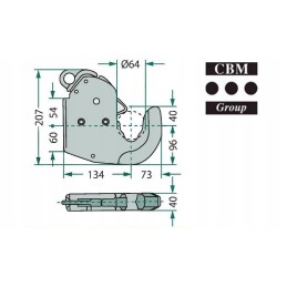 Hook tip for welding cbm category 3 original