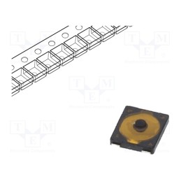 2 pcs x PANASONIC - EVPAF7B70 - Microswitch TACT, SPST, Pos: 2, 0.02A/15VDC, SMT, none, 2.4N, 0.7mm