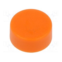 5 pcs x SCHURTER - 862.8102 - Button, 9.25mm, orange, SMS