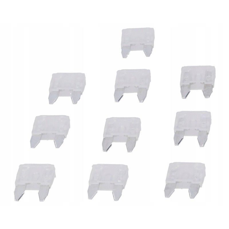 Mini flat fuse 25a, white, 10 pcs