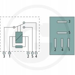 Relay 12v 15 25a hc cargo 160367 5 pin