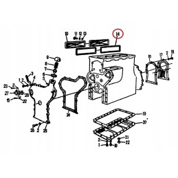 Ursus C 360 C360 engine side cover gasket