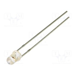 1 pcs x LUCKYLIGHT - LL-304VC4B-V1-4DD - LED, 3mm, red, 1300÷2100mcd, 35°, Front: convex, 1.6÷2.5V