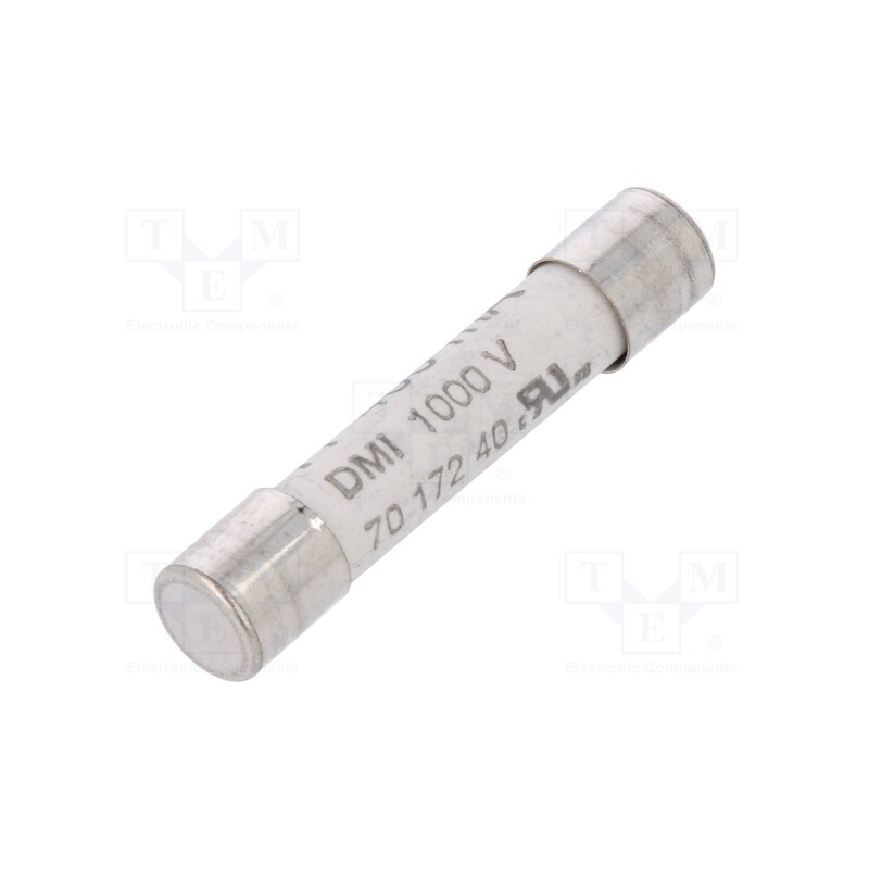 1 pcs x SIBA - 7017240.0,4 - Fuse: fuse, ultra rapid, 400mA, 1kVAC, ceramic,cylindrical, brass