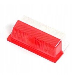 Red and white motogeneric marker lamp shade