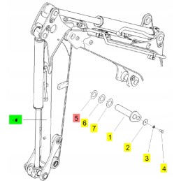 Yanmar arm spacer 45x80x1 5