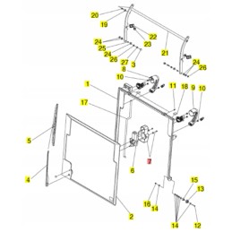 Yanmar cover for wiper motor SV15 SV60