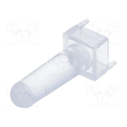 5 pcs x BIVAR - VLP-550-R - Fiber for LED, round, Ø3mm, Front: convex