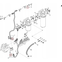 Injection rubber seal john deere r51936