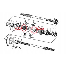 Ursus C 330 differential gear ring gear