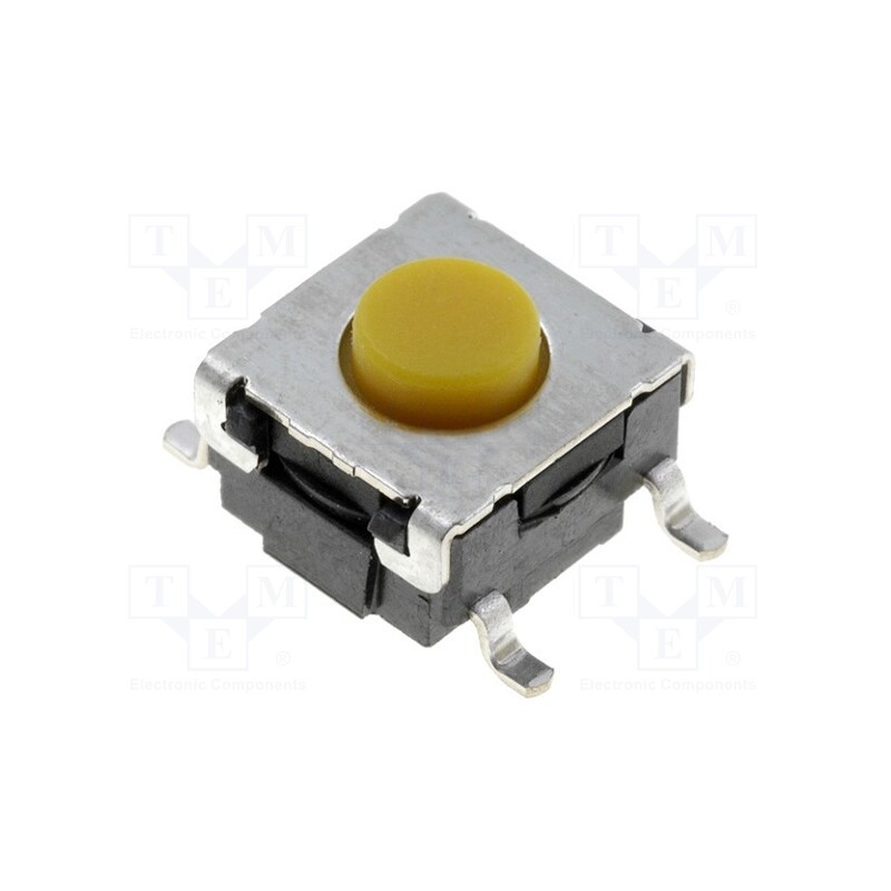 2 pcs x OMRON OCB - B3S-1002P - Microswitch TACT, SPST-NO, Pos: 2, 0.05A/24VDC, SMT, none, 2.26N