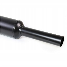 Round short painted muffler c 330 c 328 flap