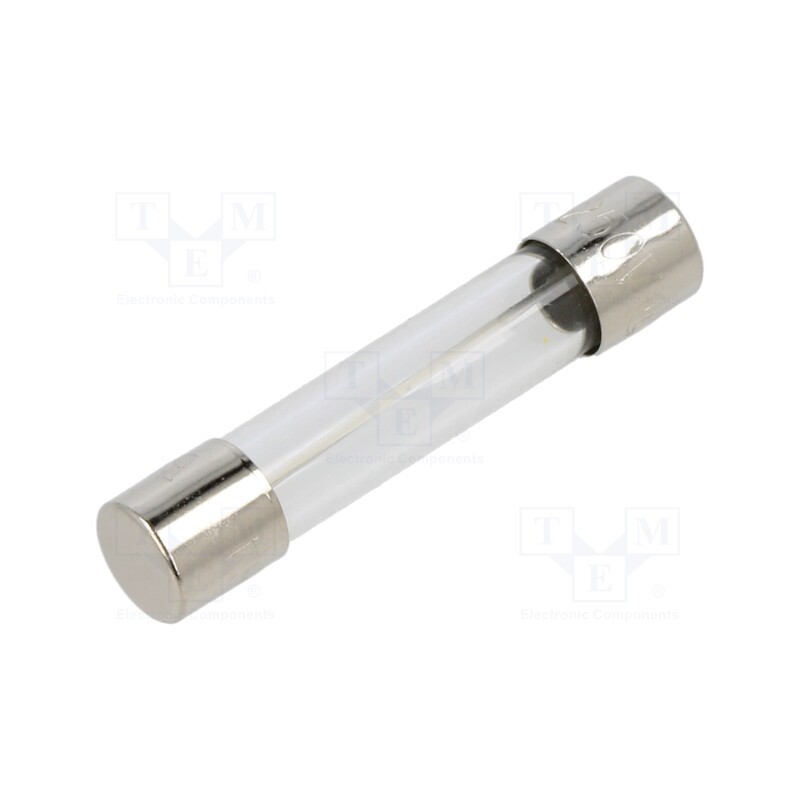 1 pcs x EATON/BUSSMANN - BK-AGC-6-R - Fuse: fuse, quick blow, 6A, 250VAC, cylindrical,glass, 6.3x32mm