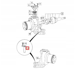 Stub arm pin jcb 3cx 4cx 911 22800