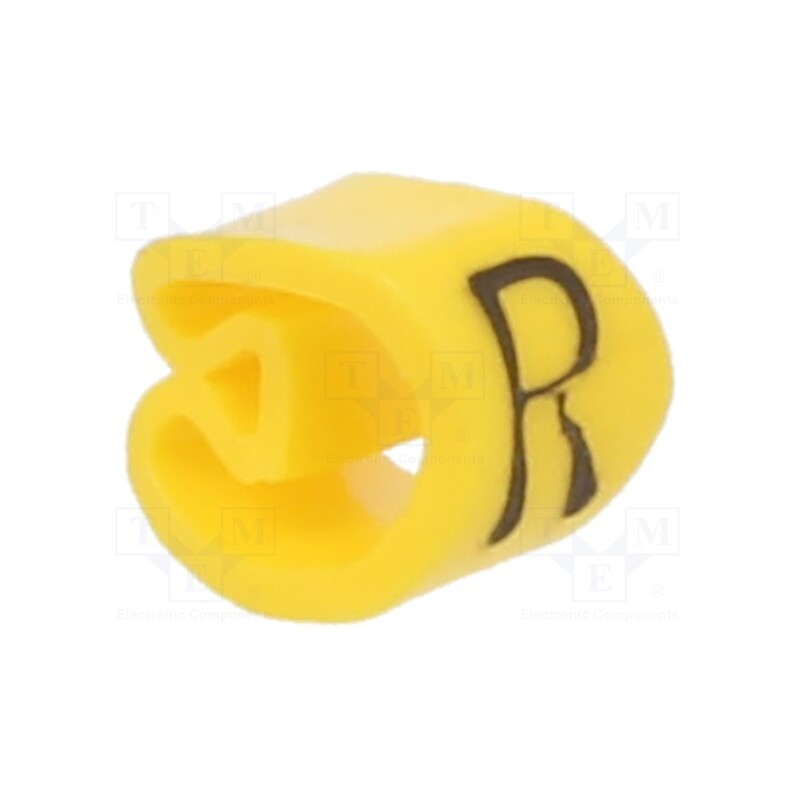 200 pcs x WEIDMu00dcLLER - CLI C 1-3 GE/SW R MP - Markers, Marking: R, 2.5÷5mm, PVC, yellow, -30÷80°C, leaded, CLI C