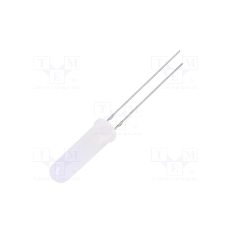 1 pcs x OPTOSUPPLY - OSM5DK6EE2A - LED, 5mm, white warm, 500÷750mcd, 140°, Front: convex, 2.7÷3.4V