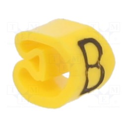 200 pcs x WEIDMu00dcLLER - CLI C 1-3 GE/SW B MP - Markers, Marking: B, 2.5÷5mm, PVC, yellow, -30÷80°C, leaded, CLI C