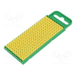 200 pcs x HELLERMANNTYTON - 561-00644 - Markers, Marking: 4, 0.8÷2.2mm, polyamide, yellow, -40÷85°C, WIC