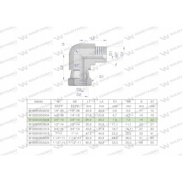 Inch hydraulic elbow AB 3 8 BSP