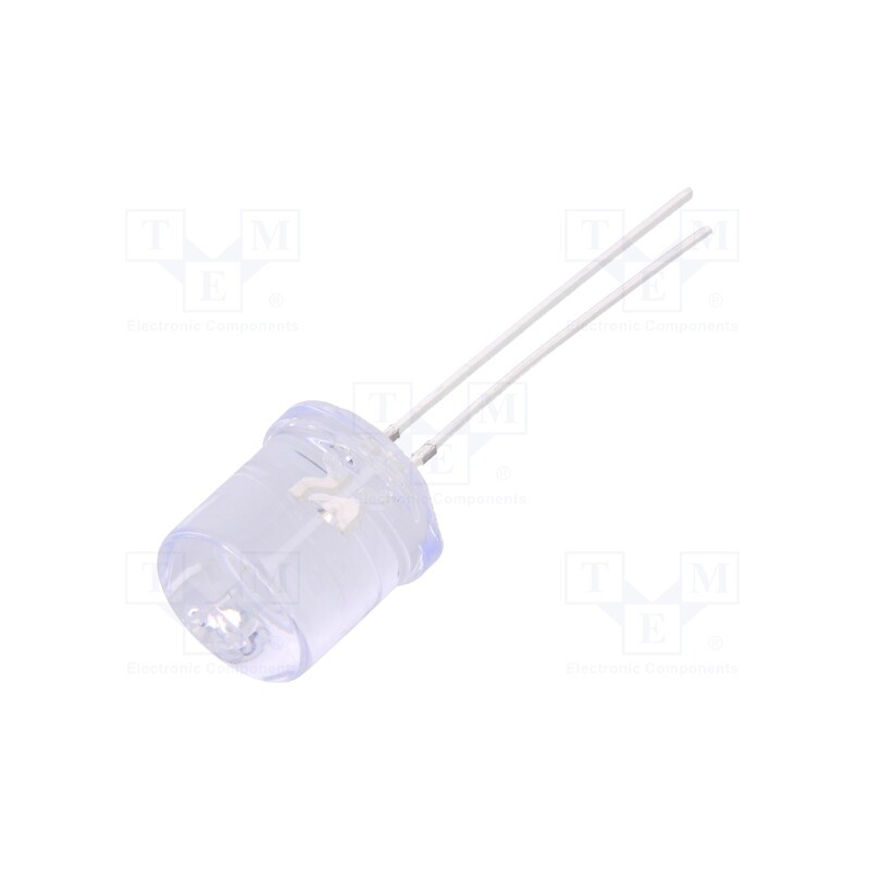 1 pcs x OPTOSUPPLY - OSG5DAA6A1A - LED, 10mm, green, 1560÷2180mcd, 100°, Front: flat, 2.7÷3.4V