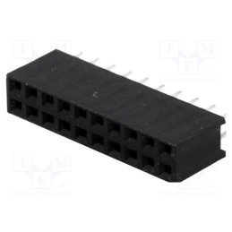 2 pcs x CONNFLY - DS1023-2*10S21 - Socket, pin strips, female, PIN: 20, straight, 2.54mm, THT, 2x10