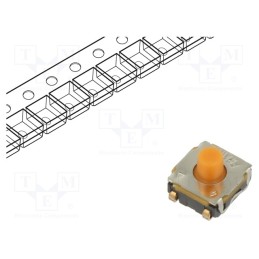 2 pcs x C&K - KSC441J 70 SH SP DELTA LFS - Microswitch TACT, SPST-NO, Pos: 2, 0.05A/32VDC, SMT, none, 4N, 5.2mm