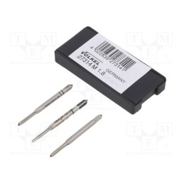 1 set x Vu00d6LKEL - 27314 - Tap, high speed steel grounded HSS-G, M1,8, 0.35, 32mm, 2,1mm