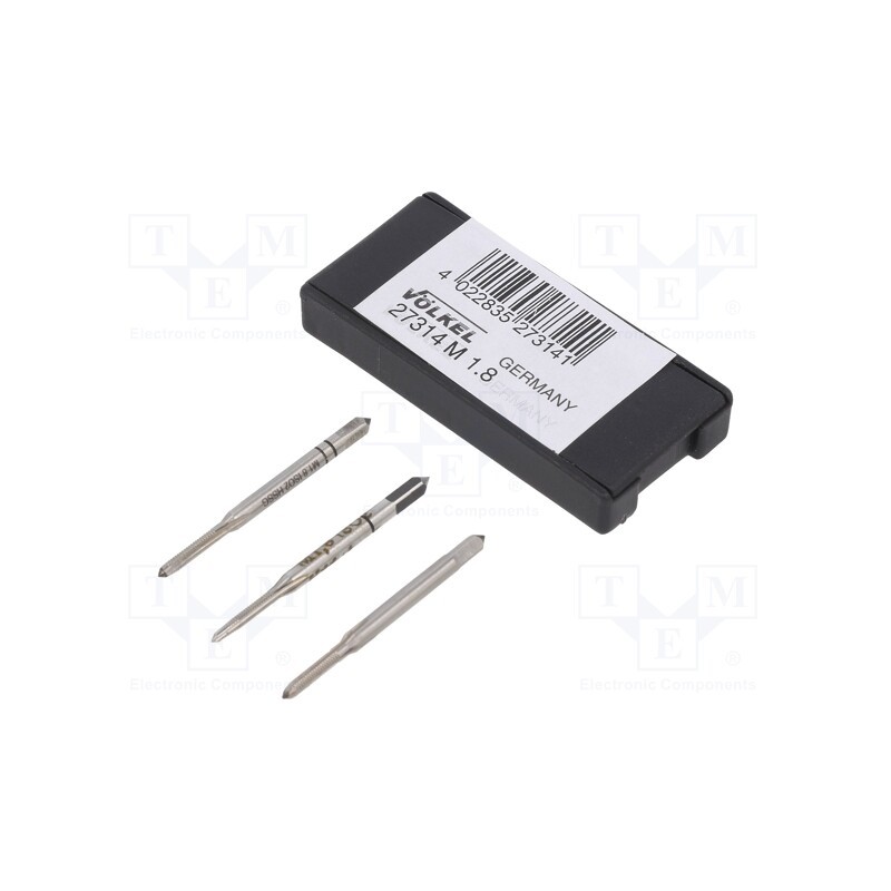 1 set x Vu00d6LKEL - 27314 - Tap, high speed steel grounded HSS-G, M1,8, 0.35, 32mm, 2,1mm