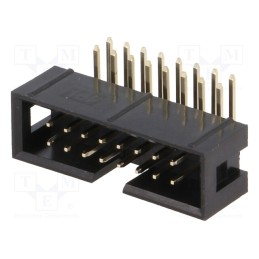 2 pcs x ADAM TECH - BHR-16-HUA - Socket, IDC, male, PIN: 16, angled 90°, THT, gold-plated, 2.54mm