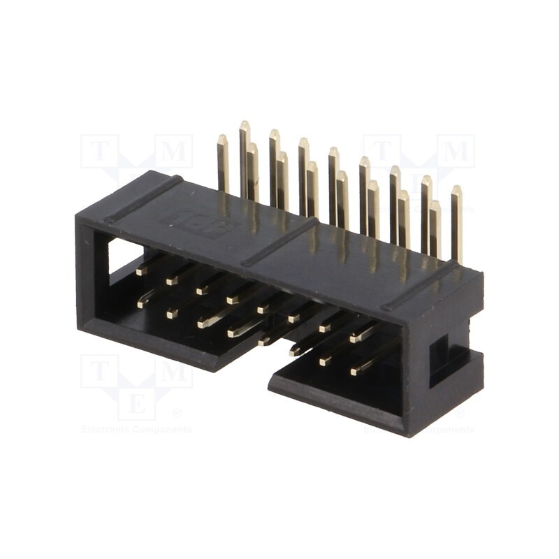 2 pcs x ADAM TECH - BHR-16-HUA - Socket, IDC, male, PIN: 16, angled 90°, THT, gold-plated, 2.54mm