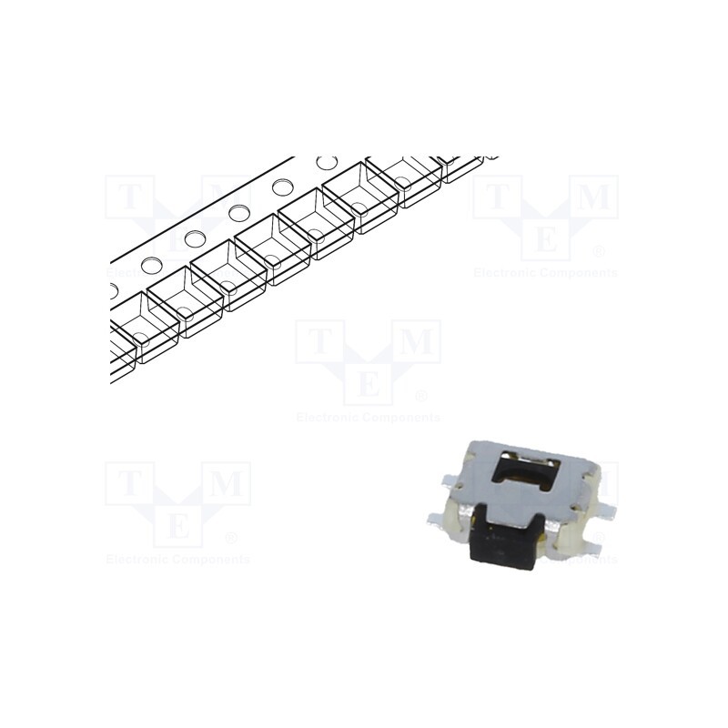 10 pcs x C&K - PTS840ESDGMPSMTR LFS - Microswitch TACT, SPST-NO, Pos: 2, 0.05A/12VDC, SMT, none, 1.6N