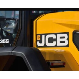 Sticker JCB logo loader excavator machine 25 cm