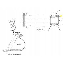 Cat excavator safety pin 12x29mm