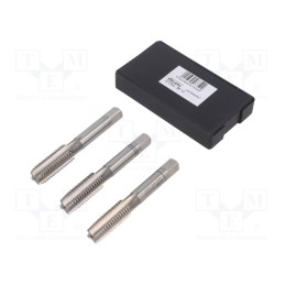 1 set x Vu00d6LKEL - 27350 - Tap, high speed steel grounded HSS-G, M12, 1.75, 75mm, 7mm, 3pcs.