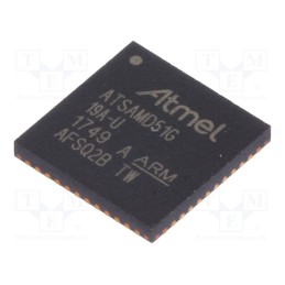 1 pcs x MICROCHIP TECHNOLOGY - ATSAMD51G19A-MU - IC: ARM microcontroller, VQFN48, 1.71÷3.6VDC, ATSAMD5