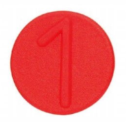 Quick connector cover marking clip, red 1