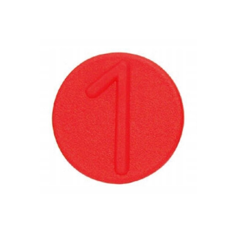 Quick connector cover marking clip, red 1