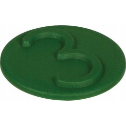 Quick connector cover marking clip, green, 3 p