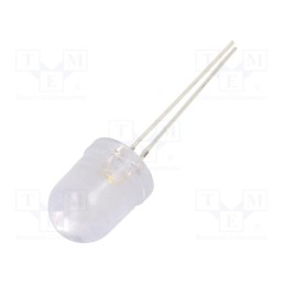 1 pcs x OPTOSUPPLY - OSM54KA131A-1MA - LED, 10mm, white warm, 1560÷2180mcd, 30°, Front: convex, 2.8÷3.4V
