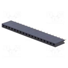 2 pcs x CONNFLY - DS1023-1*18S21 - Socket, pin strips, female, PIN: 18, straight, 2.54mm, THT, 1x18