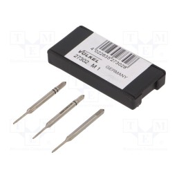 1 set x Vu00d6LKEL - 27302 - Tap, high speed steel grounded HSS-G, M1, 0.25, 32mm, 2,1mm, 3pcs.