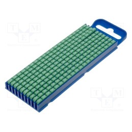 200 pcs x HELLERMANNTYTON - 561-02655 - Markers, Marking: 5, 2.8÷3.8mm, polyamide, green, -40÷85°C, push-in