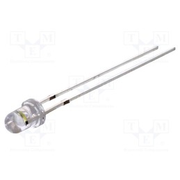 1 pcs x OPTOSUPPLY - OSW5DK3131A-12V - LED, 3mm, white cold, 3000÷4200mcd, 30°, Front: convex, 12V
