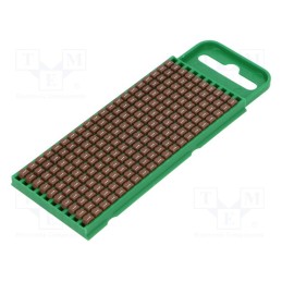 200 pcs x HELLERMANNTYTON - 561-00611 - Markers, Marking: 1, 0.8÷2.2mm, polyamide, brown, -40÷85°C, push-in
