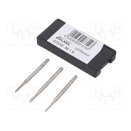 1 set x Vu00d6LKEL - 27310 - Tap, high speed steel grounded HSS-G, M1,6, 0.35, 32mm, 2,1mm